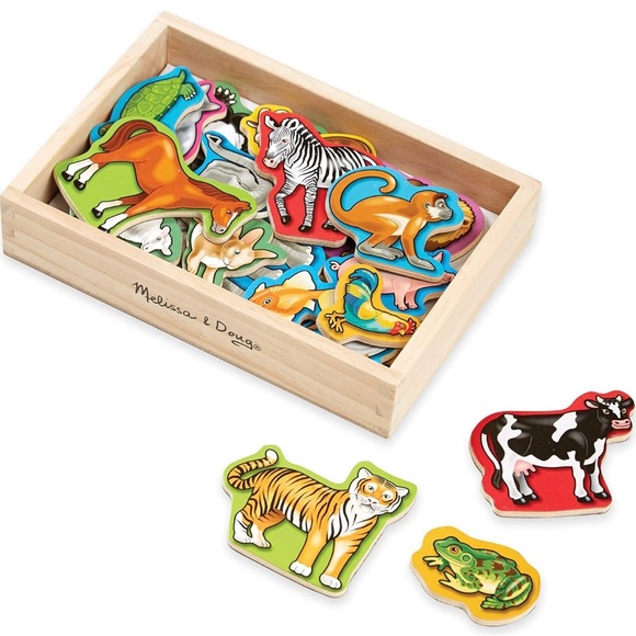 Melissa & Doug animal magnets 20 wooden animal - Picture 7 of 8